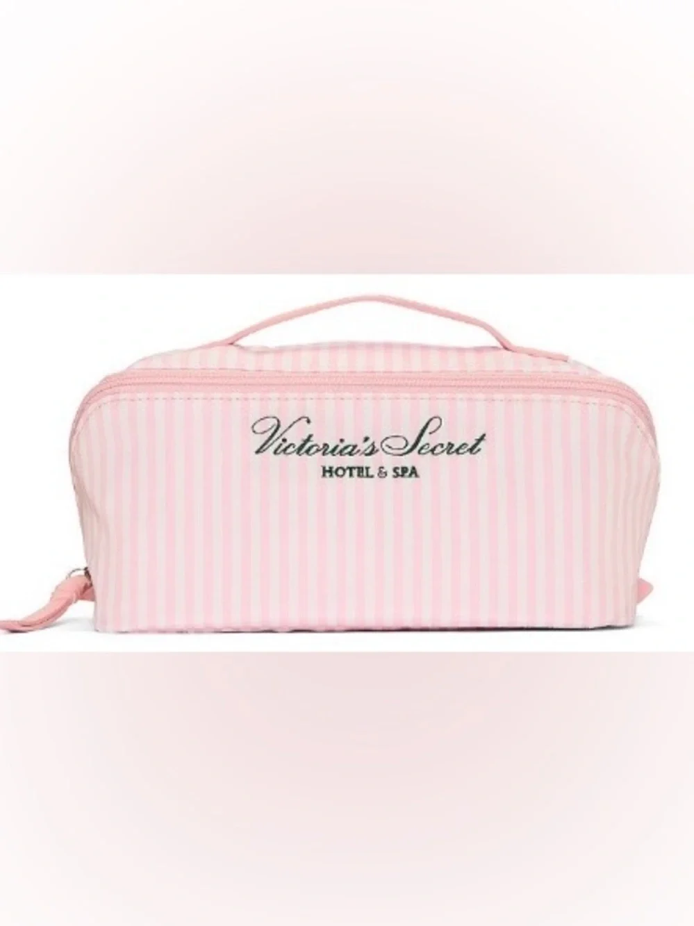 Victoria's Secret Pink Striped Cosmetic Pouch with Pure Seduction Mist